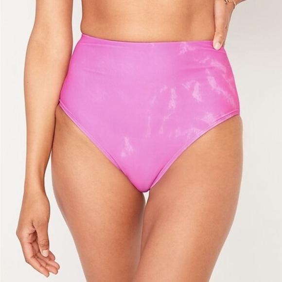 NWT! Deep Fuschia High-Waisted Bikini Swim - Size Medium 💎 - Picture 1 of 4